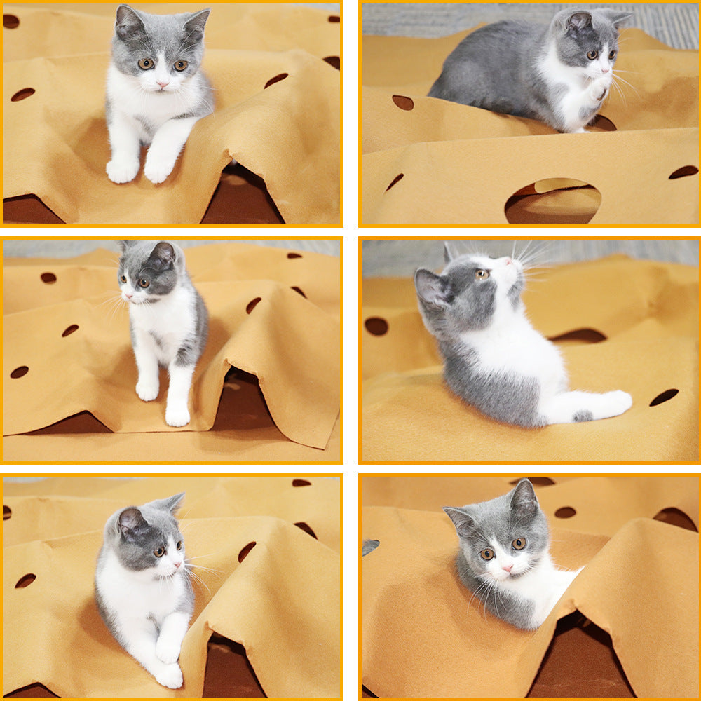HKM-0351805 Felt Cat Litter Pad Toy for Playtime and Comfort - 120cm x 90cm