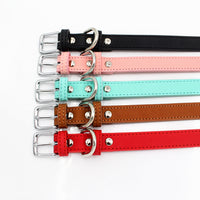 HKM-0351933 Comfortable PU Leather Pet Collar in Various Colors and Sizes