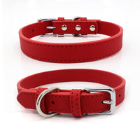 HKM-0351933 Comfortable PU Leather Pet Collar in Various Colors and Sizes