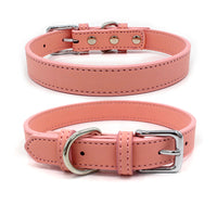 HKM-0351933 Comfortable PU Leather Pet Collar in Various Colors and Sizes