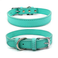 HKM-0351933 Comfortable PU Leather Pet Collar in Various Colors and Sizes