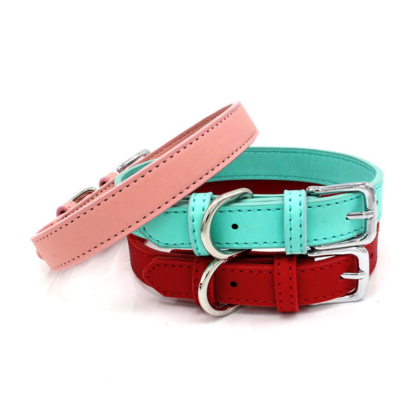 HKM-0351933 Comfortable PU Leather Pet Collar in Various Colors and Sizes