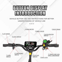 HKM-035219 5600W Dual Motor Off-Road Electric Scooter with 38Ah Battery – Foldable, Long Range, 80-85km/h Speed