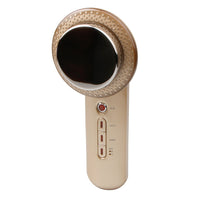 HKM-035219 Ultrasonic Beauty Slimming Device - Golden, Portable Design for Easy Use