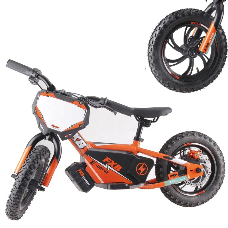 HKM-035283 Electric Balance Bike 12 Inch with 36V 250W Hub Motor and Quick-Disconnect Rechargeable Battery