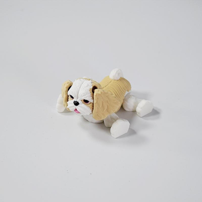 HKM-035347 Adorable Shih Tzu Figurine for Home Decoration - Charming and Whimsical Pet Lovers' Accent Piece