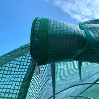 HKM-0353597 Outsunny Walk-In Tunnel Hoop Greenhouse 15' x 7' x 6.5' with PE Cover, Steel Frame, Zipper Door & Roll-Up Windows for Plants and Vegetables