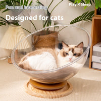 HKM-0353981 Transparent Acrylic Cat Space Capsule Bathtub - Multiple Sizes Available