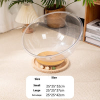 HKM-0353981 Transparent Acrylic Cat Space Capsule Bathtub - Multiple Sizes Available