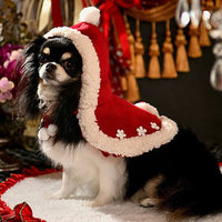 HKM-0354109 Red Dog Christmas Holiday Cloak in Small and Plus Sizes