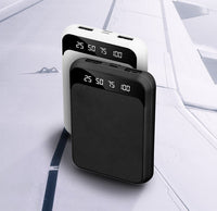 HKM-035411 Large Capacity 10000mAh Power Bank with LCD Display - Multiple Colors Available