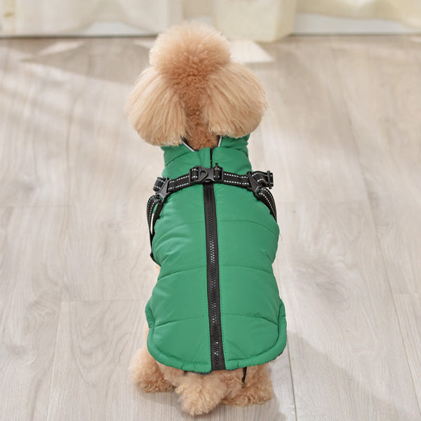 HKM-0354365 Cotton Dog Vest Coat - Warm, Casual, and Reflective in Multiple Colors and Sizes