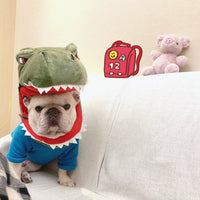 HKM-0356285 Dinosaur and Shark Cotton Dog Hoodies - One Size Fits All
