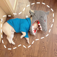 HKM-0356285 Dinosaur and Shark Cotton Dog Hoodies - One Size Fits All