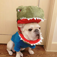 HKM-0356285 Dinosaur and Shark Cotton Dog Hoodies - One Size Fits All