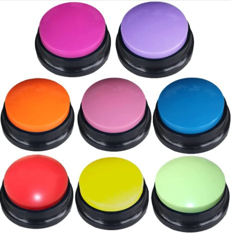 HKM-0356541 Interactive Sound Buttons for Dog Communication - Customizable Record-and-Play Buttons for Pet Training