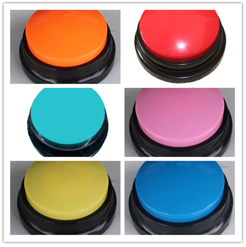 HKM-0356541 Interactive Sound Buttons for Dog Communication - Customizable Record-and-Play Buttons for Pet Training