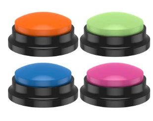 HKM-0356541 Interactive Sound Buttons for Dog Communication - Customizable Record-and-Play Buttons for Pet Training