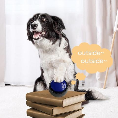 HKM-0356541 Interactive Sound Buttons for Dog Communication - Customizable Record-and-Play Buttons for Pet Training