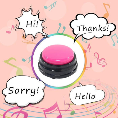 HKM-0356541 Interactive Sound Buttons for Dog Communication - Customizable Record-and-Play Buttons for Pet Training
