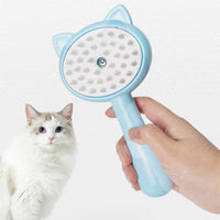 HKM-035795 Electric Cat Ear Floating Brush for Pet Hair Removal – Blue and Pink TPR/PP Design