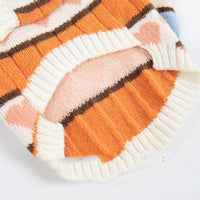 HKM-0358077 Cute Arctic Velvet Vest for Pets - Cozy Teddy Bear Design in Blue and Orange