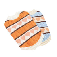 HKM-0358077 Cute Arctic Velvet Vest for Pets - Cozy Teddy Bear Design in Blue and Orange