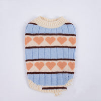 HKM-0358077 Cute Arctic Velvet Vest for Pets - Cozy Teddy Bear Design in Blue and Orange