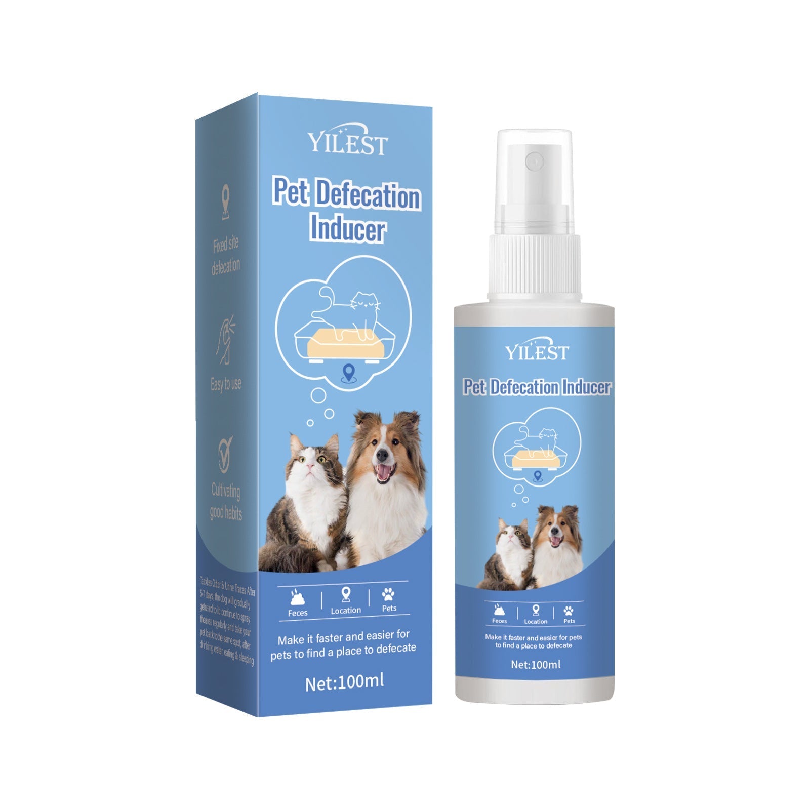 HKM-0358333 Long-lasting Pet Bite Deterrent Spray for Dogs and Cats - 100ml(3 Pack)