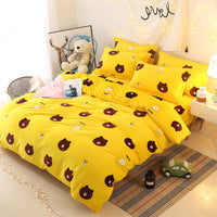 HKM-035859 Plush Two-Piece and Three-Piece Bed Linen Set with Multiple Size Options