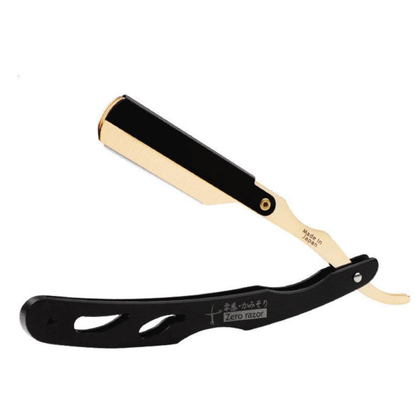 HKM-035923 Manual Hair Shaver with 100 Blades for Men's Grooming - Available in Honorary Gold and Cool Black