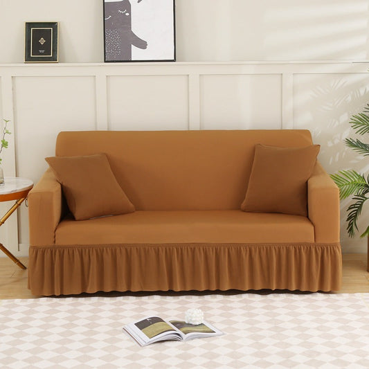 HKM-035923 Universal Modern Sofa Cover in Simple Pure Color for All Seasons - Available in Multiple Sizes