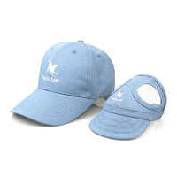 HKM-0359869 Adjustable Dog and Cat Baseball Cap - Wear-resistant Canvas with Velcro Design