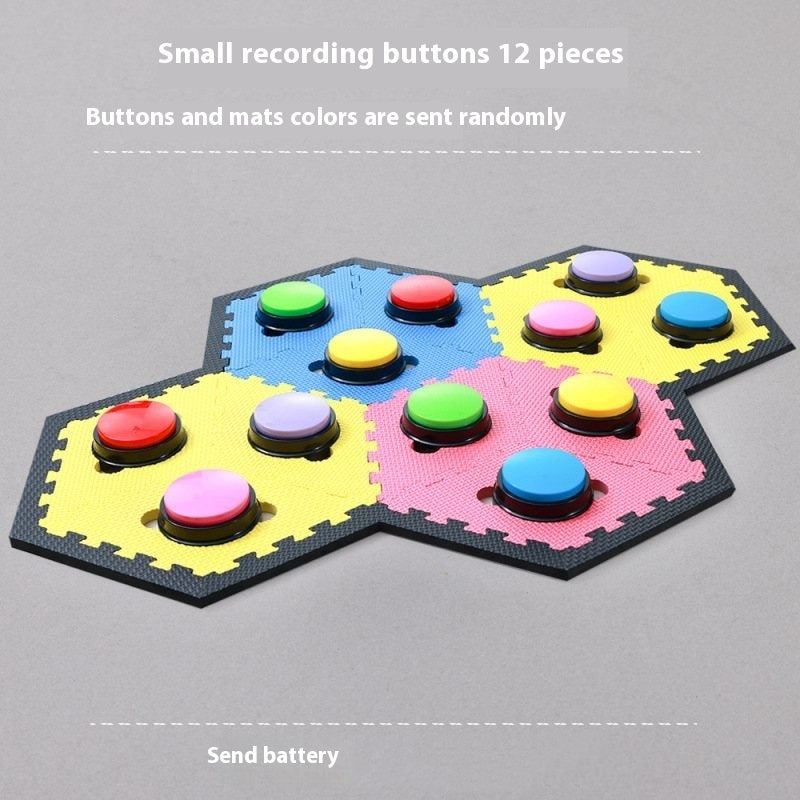 HKM-0360509 Pet Communication Recording Button for Dogs and Cats - Interactive Training Toy with Cushioned Edges