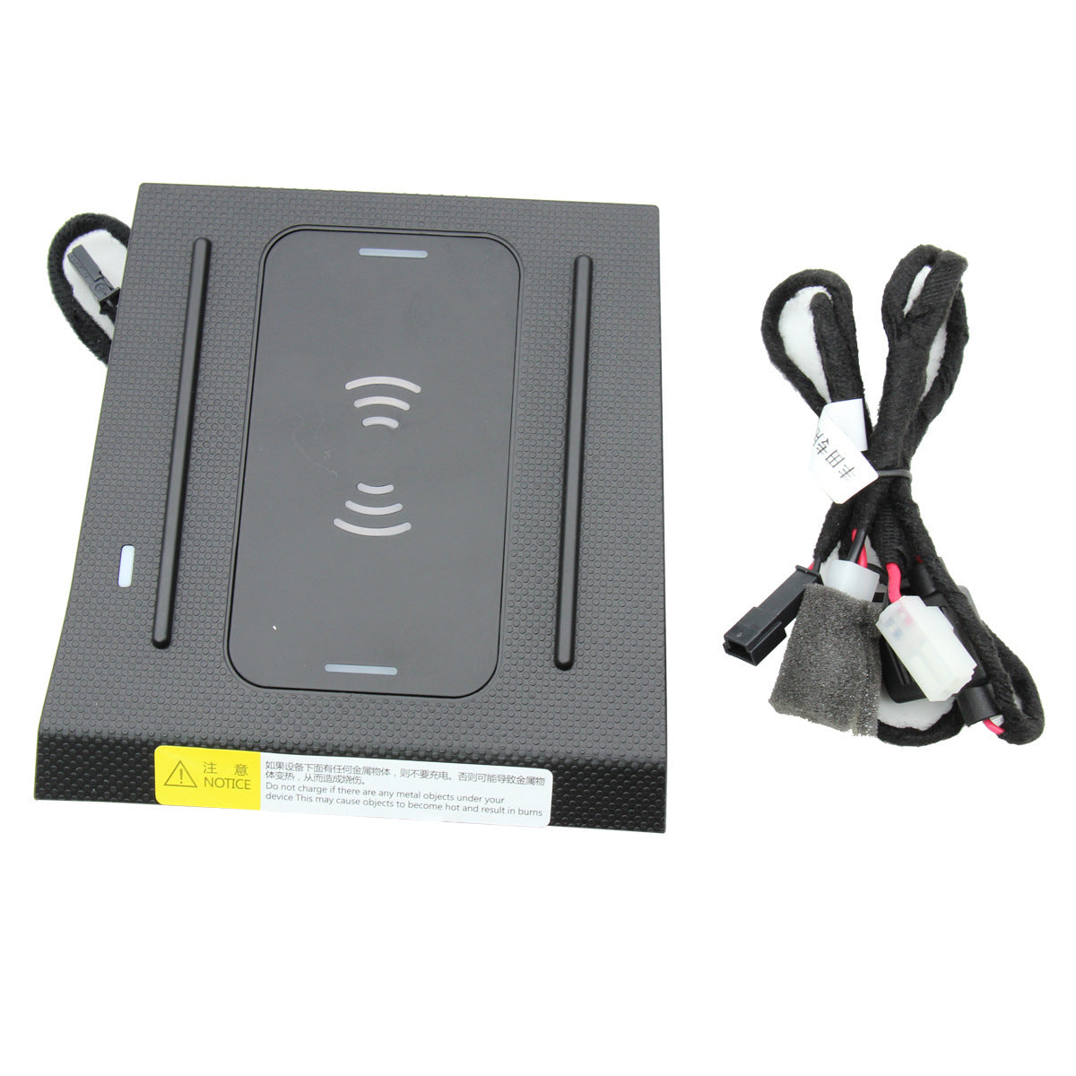 HKM-036051 Wireless Charging Car Mount with Auto-Sensing Technology - ABS and Aluminum Alloy Adaptable for Vehicles