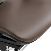 HKM-036115 Ergonomic Adjustable High Back Leather Recliner with Swivel Base for Office Use
