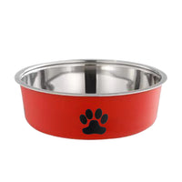 HKM-0361661 Double-Layer Stainless Steel Anti-Spill Pet Bowl - Small, Medium, Large Sizes in Various Colors
