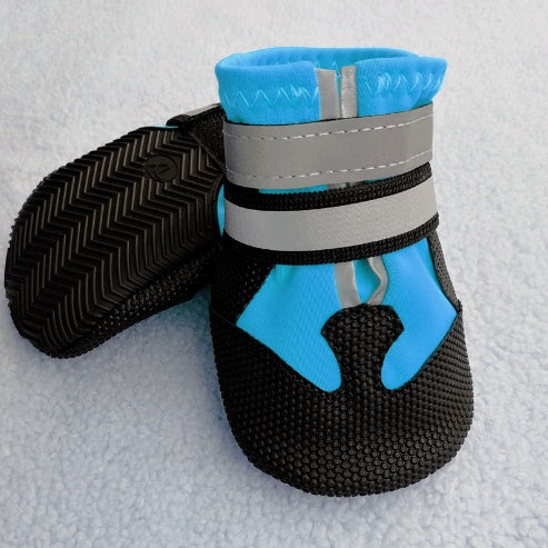 HKM-0362301 Waterproof Dog Shoes for Autumn and Winter - Slip-Resistant, Warm, and Wear-Resistant Footwear (4pcs)