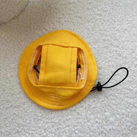 HKM-0363069 Exposed Ears Pet Bucket Hat for Cats and Dogs – Sun Protection in Various Colors