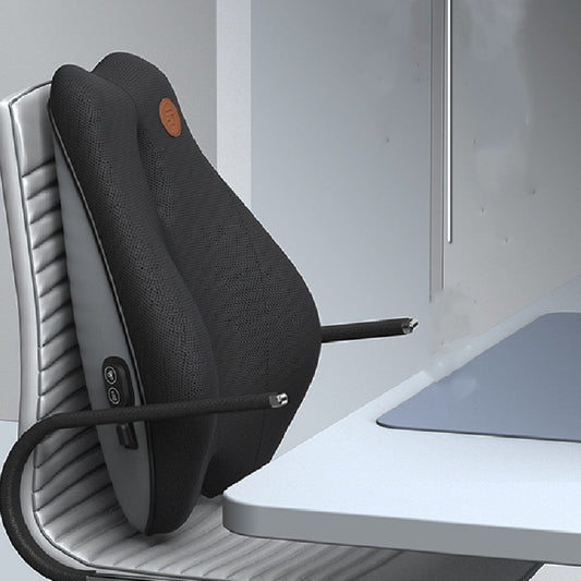 HKM-036307 Electric Vibration Massage Cushion with Memory Foam Support for Office Use