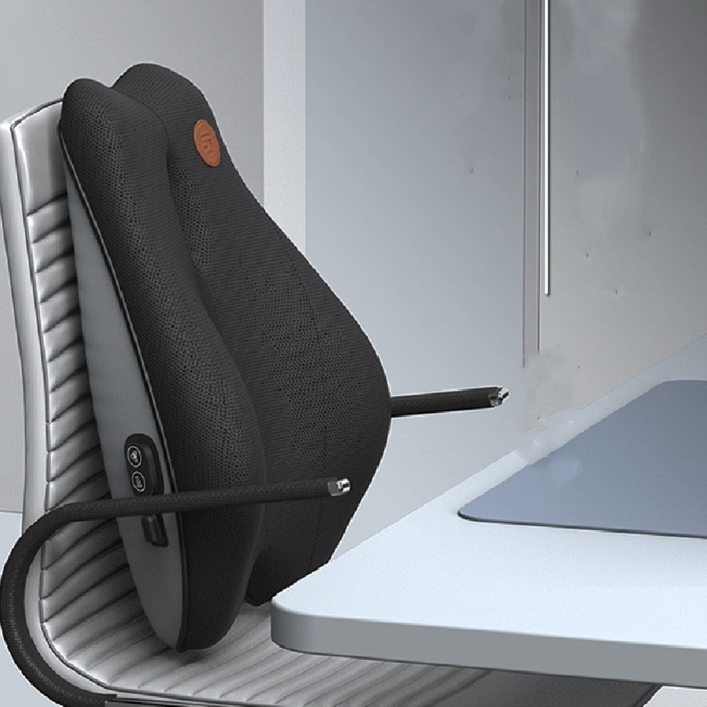 HKM-036307 Electric Vibration Massage Cushion with Memory Foam Support for Office Use
