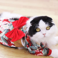 HKM-0363837 Colorful Kimono-Inspired Pet Clothing for Cats ¨C Stylish Four-Legged Attire in Various Sizes