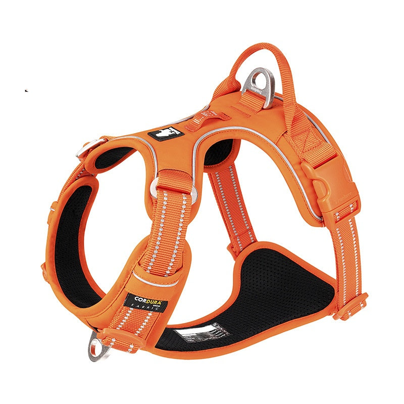 HKM-0364733 Camouflage Reflective Nylon Dog Chest Strap - Explosion-proof Design