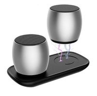 HKM-036499 Multifunctional Bluetooth Speaker with Magnetic Charging Base and Wireless Stereo Capability