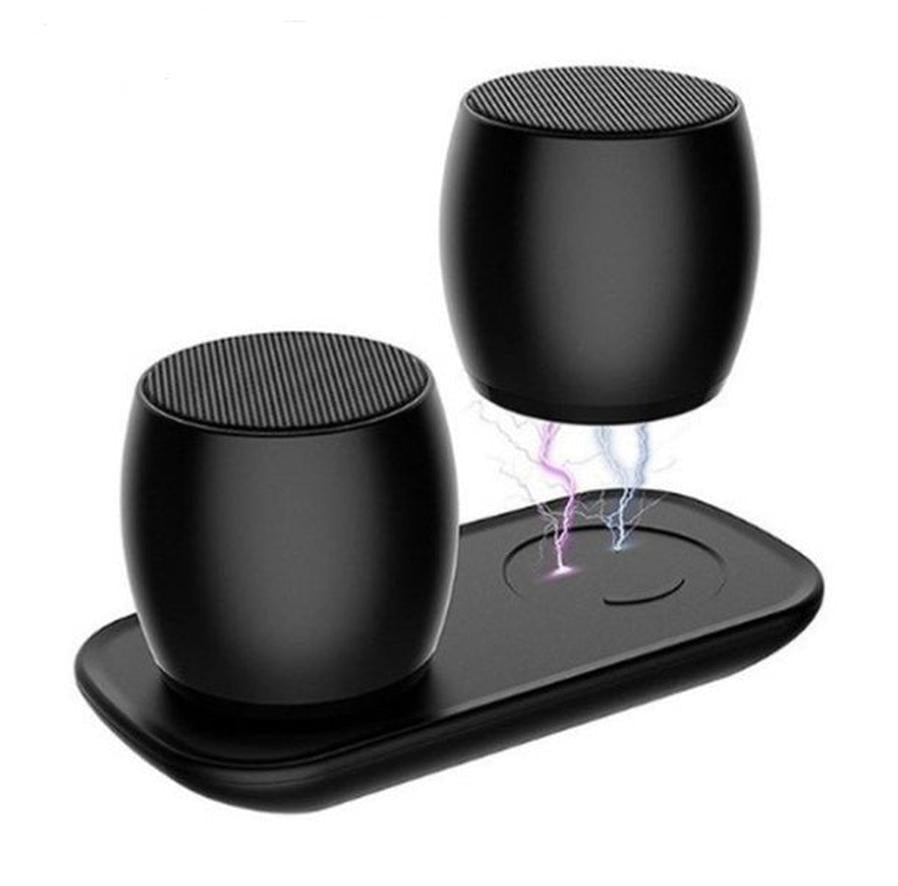 HKM-036499 Multifunctional Bluetooth Speaker with Magnetic Charging Base and Wireless Stereo Capability