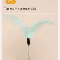HKM-0366269 Interactive Cat Toy with Turntable Design and Food Dispenser功能