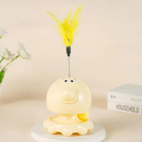 HKM-0366269 Interactive Cat Toy with Turntable Design and Food Dispenser功能