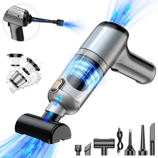 HKM-036755 Cordless Portable Handheld Mini Vacuum Cleaner for Cars with 12000Pa Suction Power