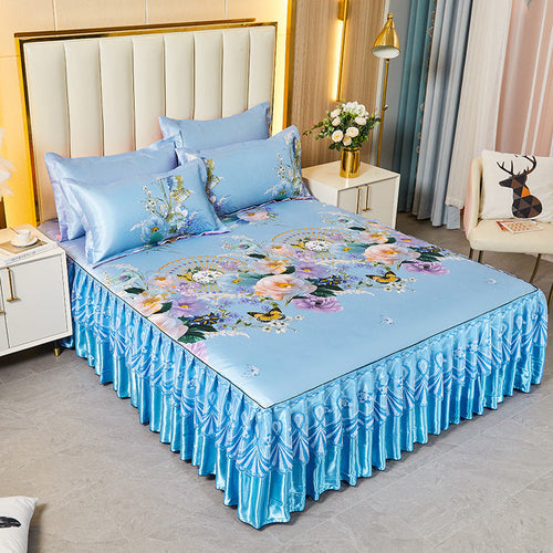 HKM-036819 Viscose Fiber Summer Sleeping Mat with Pillowcases - Three-Piece Set