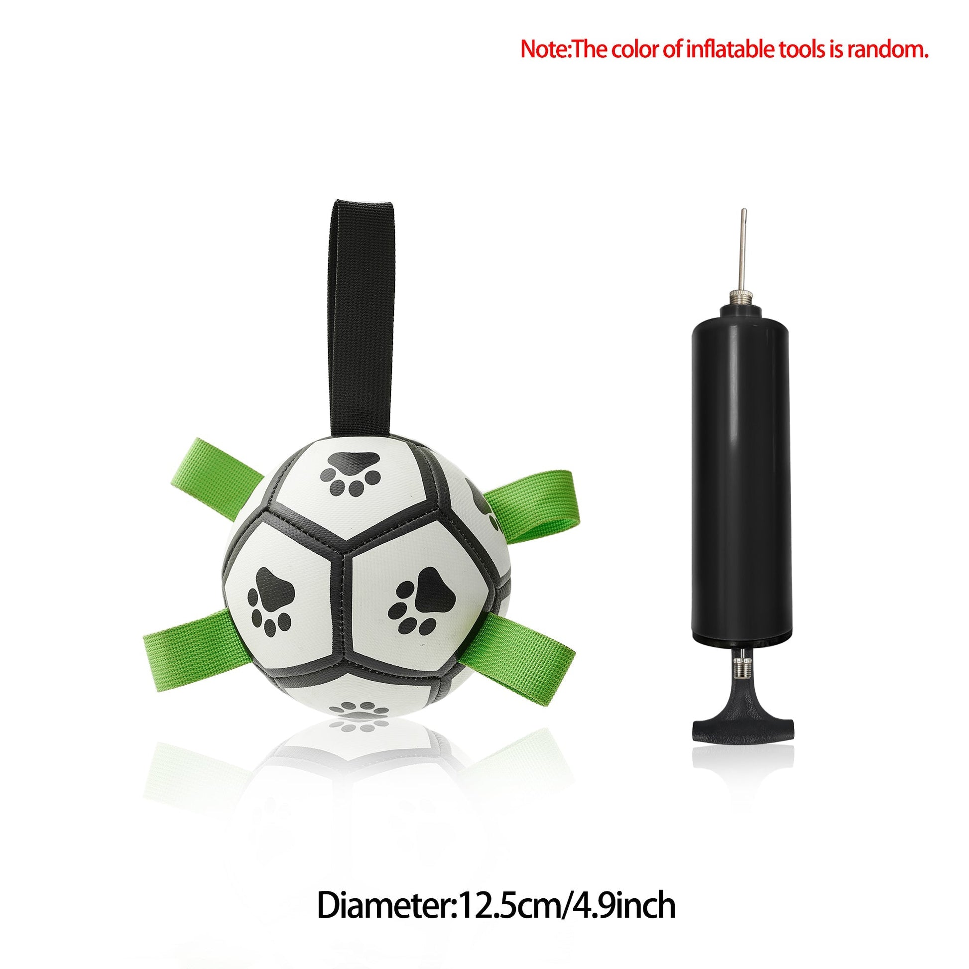HKM-0368701 Interactive Inflatable Dog Soccer Ball Toy for Large Dogs - Safe & Durable Fetch Training Toy